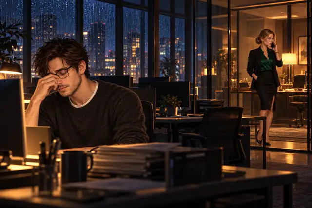 A late night at the office